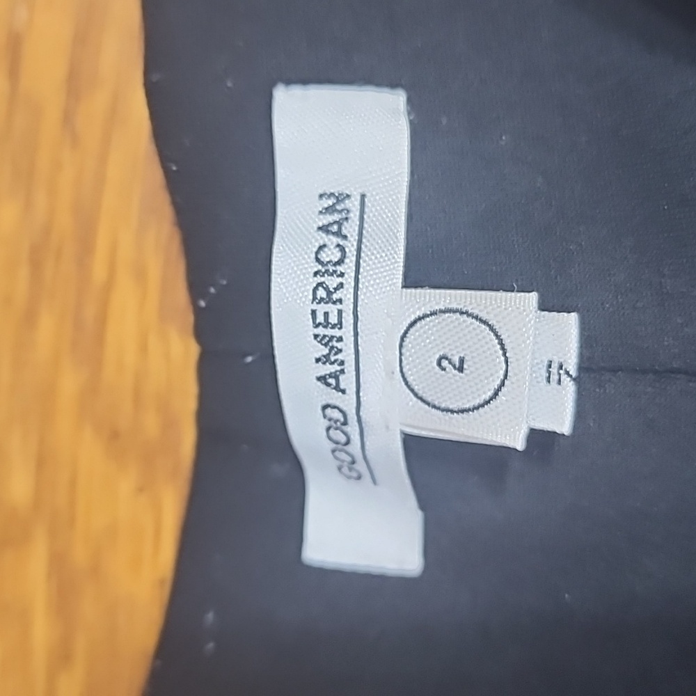 Good American Black Pants Side Zipper Good American Size 2 - Picture 3 of 10